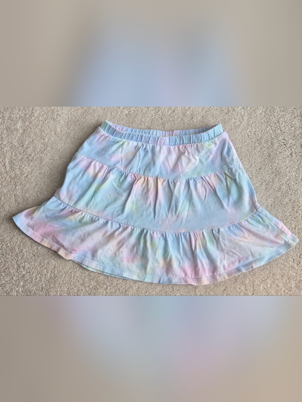 jumping beans Pastel Tie-Dye Tiered Skort - Light Blue, Pink, Yellow, Green